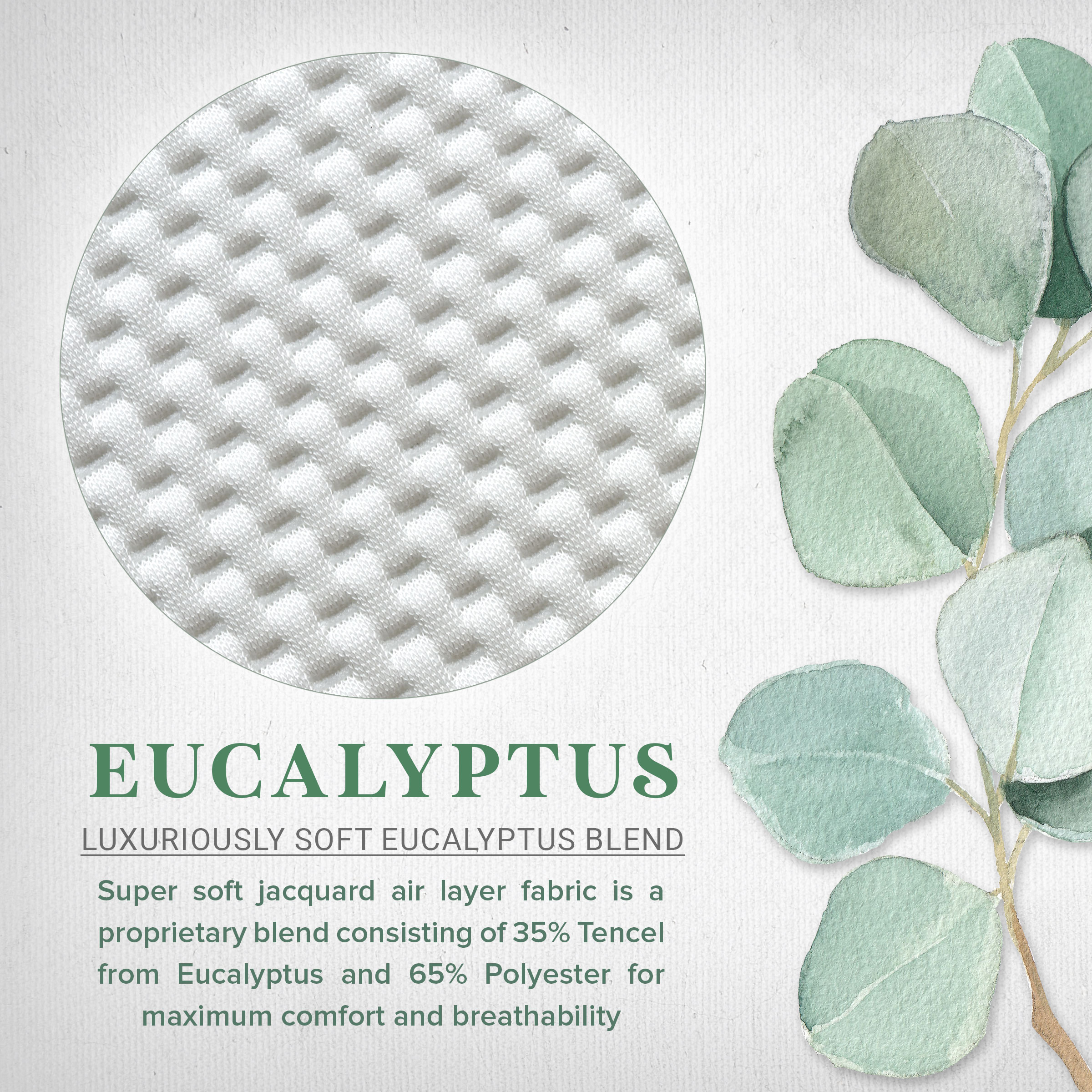 Lyocell from Eucalyptus Tencel Jacquard Mattress Pad 